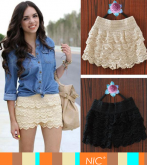 Short-saia em Crochê